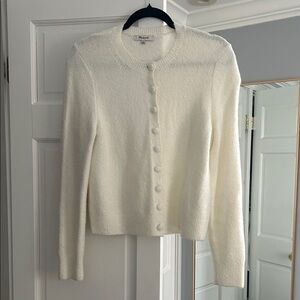 Madewell Cream Button-Up Cardigan